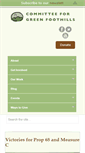 Mobile Screenshot of greenfoothills.org